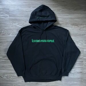 Tyler The Creator Chromakopia Hoodie Black Green Logo Men Large GOLF WANG